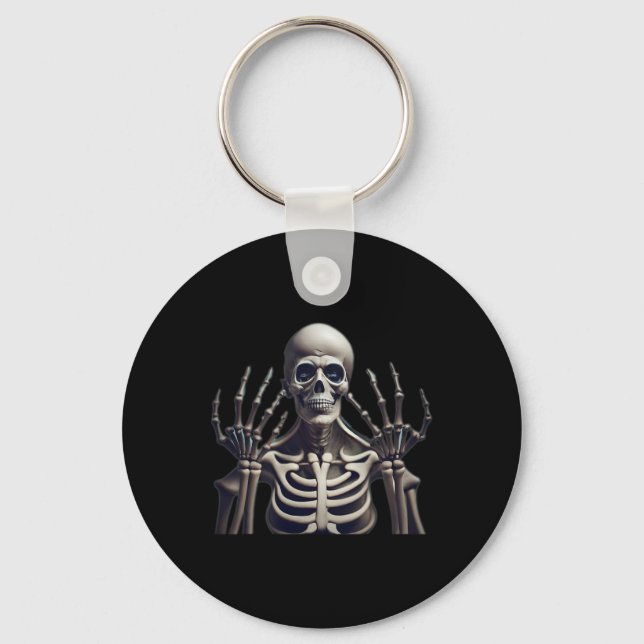 Chaveiro Skeleton Halloween Para Mulheres Crianças (Frente)