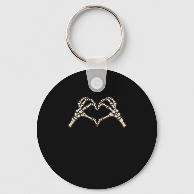 Chaveiro Skeleton Hand Hearts Design (Frente)