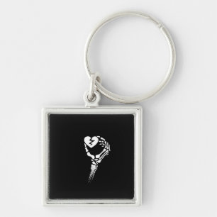 Chaveiro Skeleton Hand Segurando Coração