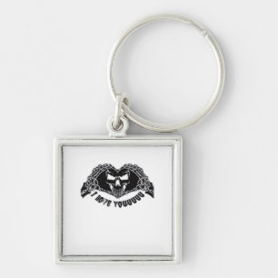 Chaveiro Skeleton Hands Skull, Design Halloween Para Backgr