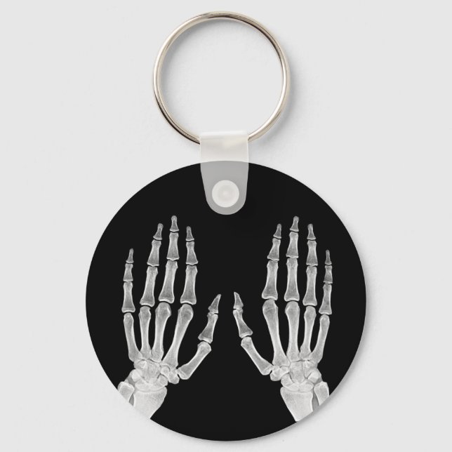 Chaveiro Skeleton Hands Xray Imagem da Anatomia Humana (Frente)