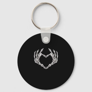 Chaveiro Skeleton Heart And Hands Gothic Halloween Costume