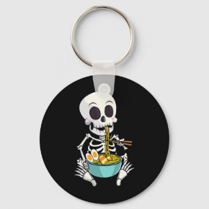 Chaveiro Skeleton Japan Ramen Noodles Anime Halloween Co
