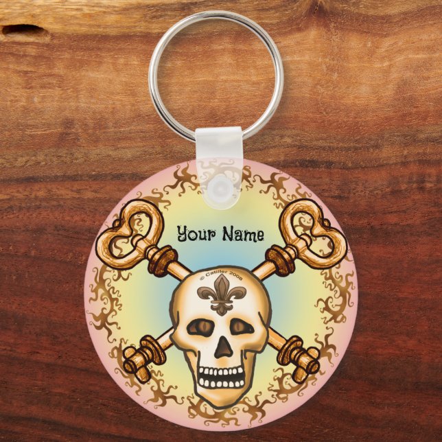 Chaveiro Skeleton Keys Biker (Frente)