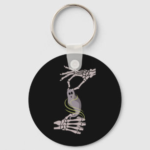 Chaveiro Skeleton Mãos Fantasma Spooky Halloween