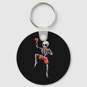 Chaveiro Skeleton Muay Thai Halloween Kickboxing Mma Fighte
