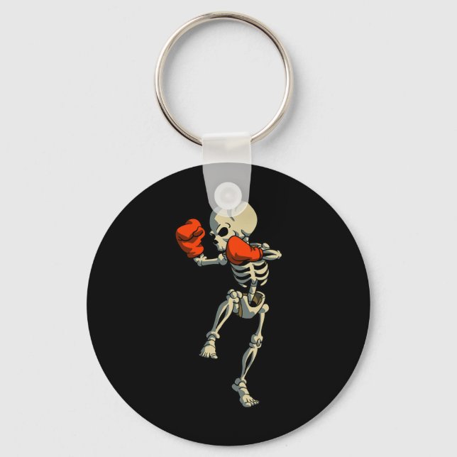 Chaveiro Skeleton Muay Thai Kick Boxando Mma Funny Karate H (Frente)