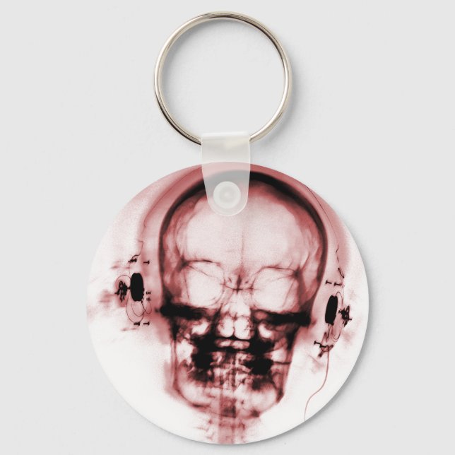Chaveiro Skeleton Musical Vision Red X-Ray (Frente)