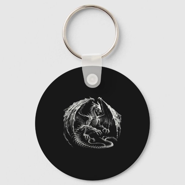 Chaveiro Skeleton Mythic Dragon Brething Fantasy Ha (Frente)