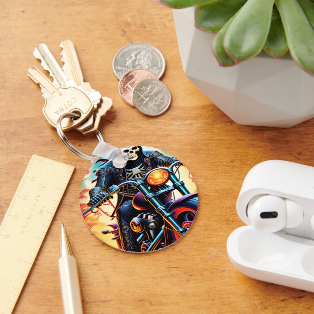 Chaveiro Skeleton percorrendo a caverna do fogo (Mesa)