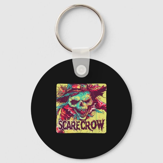 Chaveiro Skeleton Scarecrow Costume Para Fazendeiros E Hall (Frente)