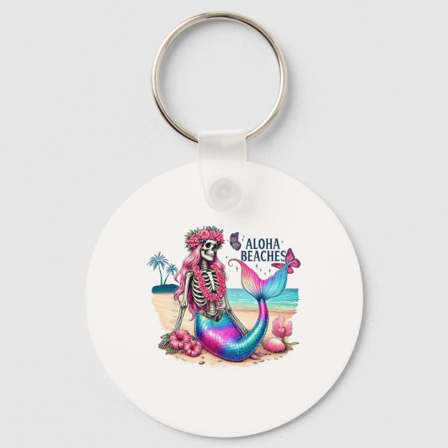 Chaveiro Skeleton Sereia Aloha Beaches (Frente)