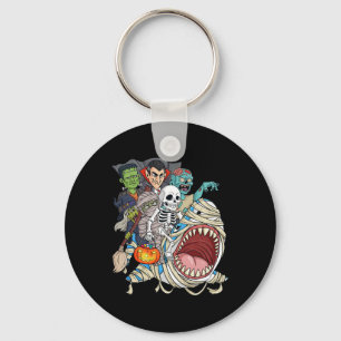 Chaveiro Skeleton Zombie Riding Mummy Shark Vampire Hallowe