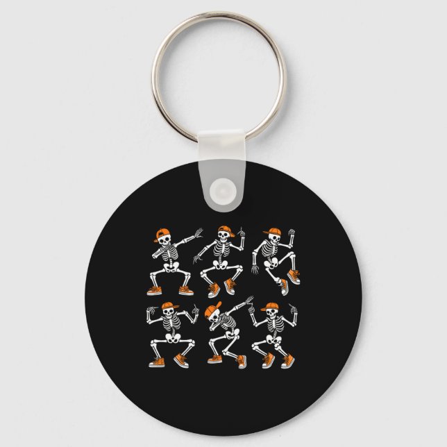 Chaveiro Skeletons Engraçados Dançando Halloween Skeleton D (Frente)