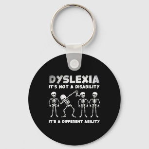 Chaveiro Skeletons Sensibilização Dislexia Figurino do Dia 