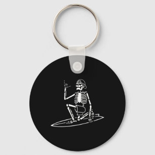 Chaveiro Skeltering Surfing Lazy Halloween Costume Skull Bo