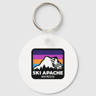 Chaveiro Ski Apache Novo México Esquiando a família T