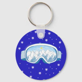 Chaveiro Ski Goggles Snowflake Dance