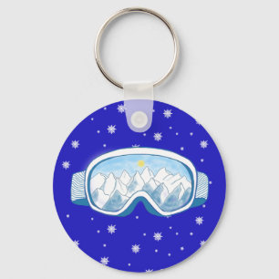 Chaveiro Ski Goggles Snowflake Dance