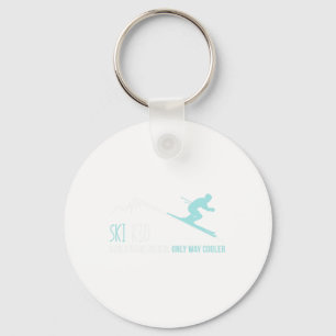 Chaveiro Ski Kid Engraçado Bonito Presente de Esqui de inve