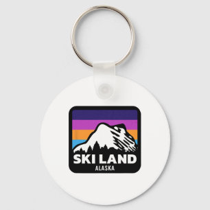 Chaveiro Ski Land Fairbanks Alaska Skining Snowboard Fami