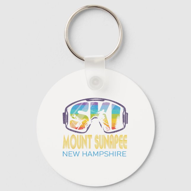 Chaveiro Ski Mount Sunapee New Hampshire Skiing Vacing (Frente)