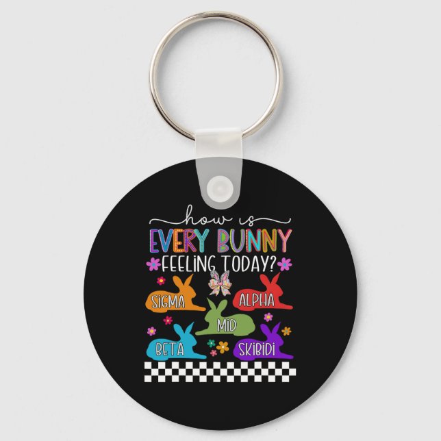 Chaveiro Skibidi Easter Bunny Rabbit Day Rizzler Gen (Frente)