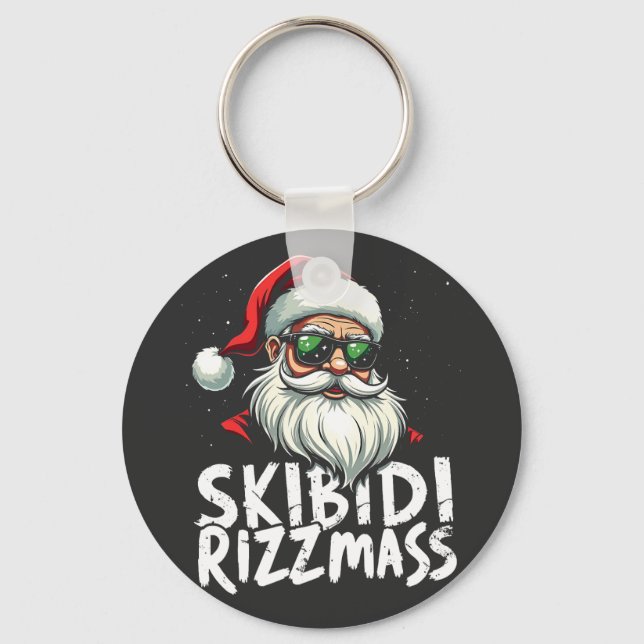 Chaveiro Skibidi Rizzmas Engraçado Gen Alpha Slang Natal (Frente)
