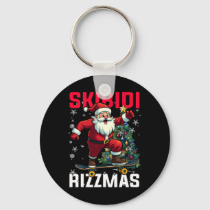 Chaveiro Skibidi Rizzmas Natal Rizz Papai Noel Carism