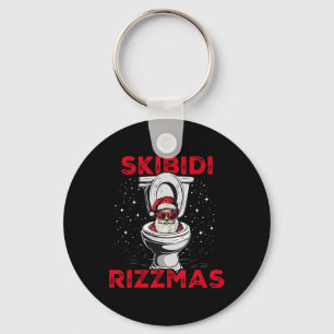Chaveiro Skibidi Rizzmas Papai Noel Engraçado Vaso Sanitári