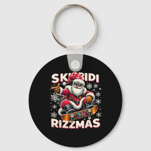 Chaveiro Skibidi Rizzmas Papais noeis de Skater Xmas Skibid
