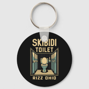 Chaveiro Skibidi Toilet Rizz Ohio Memória Engraçada Retro V