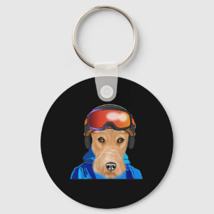 Chaveiro Skier Wire Fox Terrier Snowboard Pocket