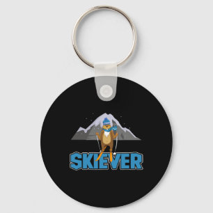 Chaveiro Skiever Cross Country Skiing Winter Sports Biathlo