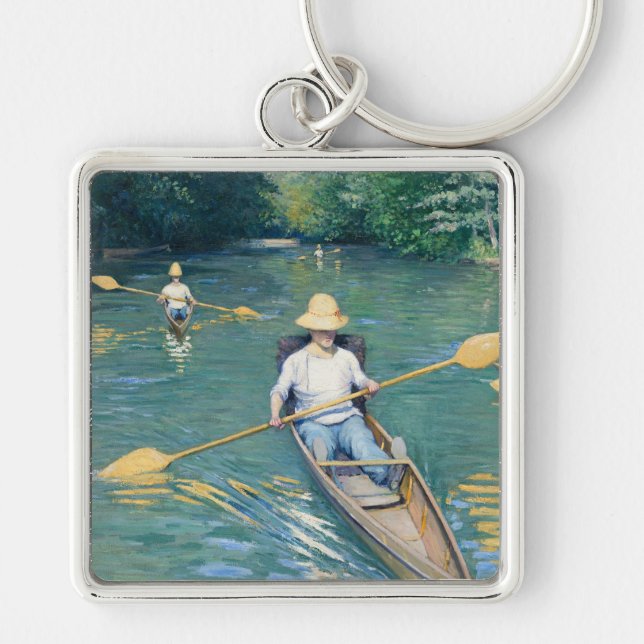 Chaveiro Skiffs por Gustave Caillebotte (Frente)