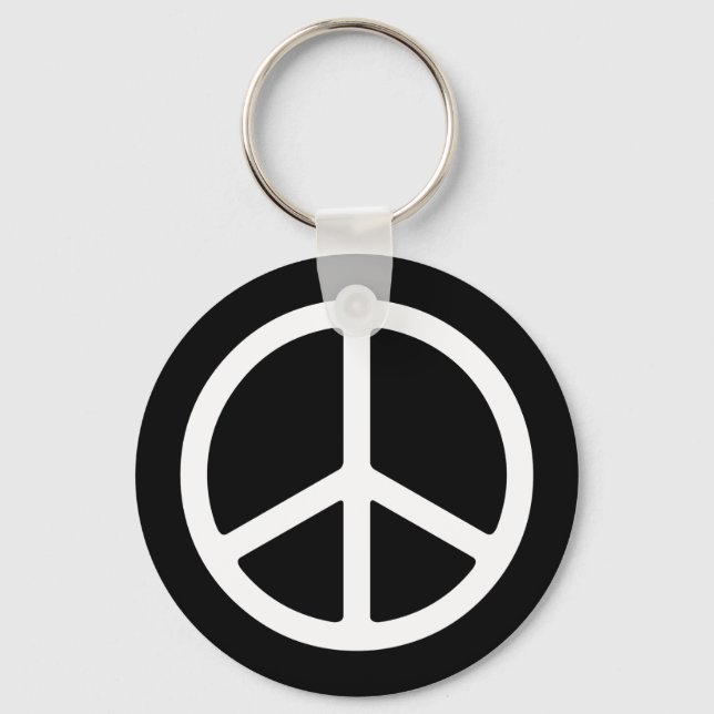 Chaveiro Skinny White Peace Symbol (Frente)