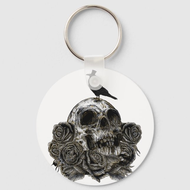 Chaveiro Skull & Crow (Frente)