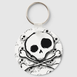 Chaveiro Skull N Bones com pano de fundo