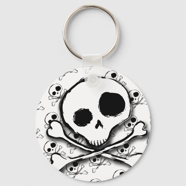 Chaveiro Skull N Bones com pano de fundo (Frente)