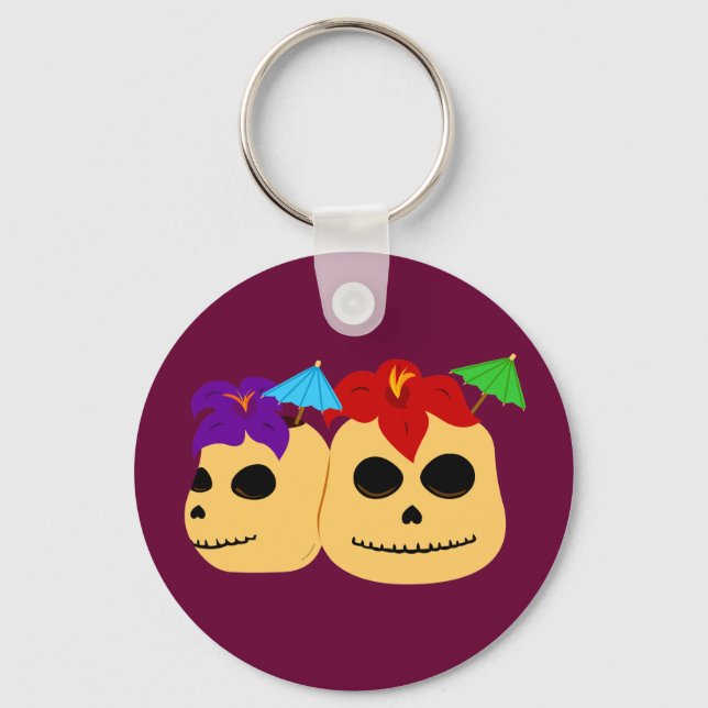Chaveiro Skull Tiki Mugs (Frente)