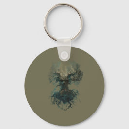 Chaveiro Skull Tree Surreal Dark Nature