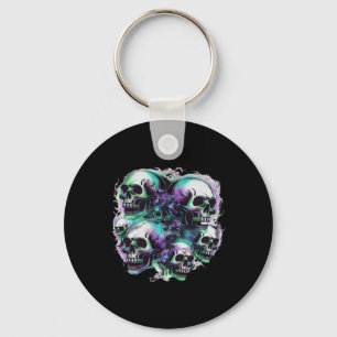 Chaveiro Skulls Ghost Voando no Dia das Bruxas Fora de Temp
