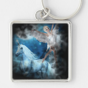 Chaveiro Sky Faerie Asparas e Unicorn Vignette