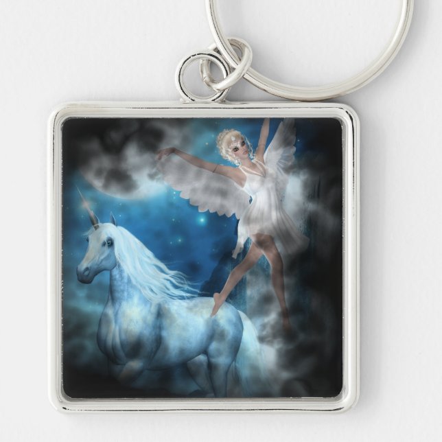 Chaveiro Sky Faerie Asparas e Unicorn Vignette (Frente)