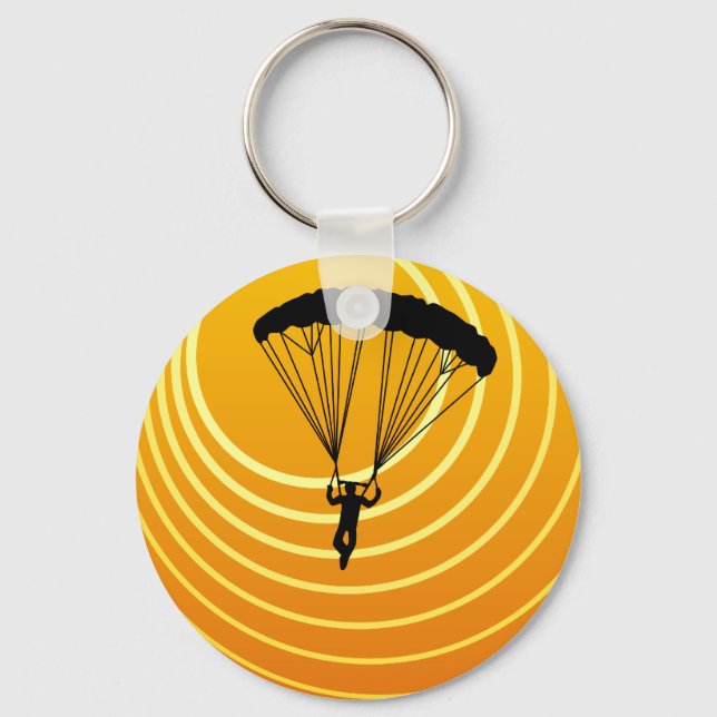 Chaveiro skydiver da cena do sol (Frente)