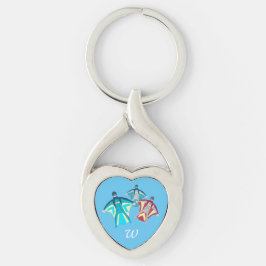 Chaveiro Skydiving de macacão