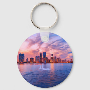 Chaveiro Skyline City da Flórida de Miami