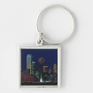 Chaveiro Skyline de Dallas na noite