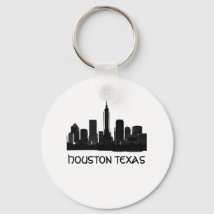 Chaveiro Skyline do Houston Texas Personalizado