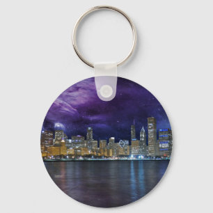Chaveiro Skyline do Spacey Chicago